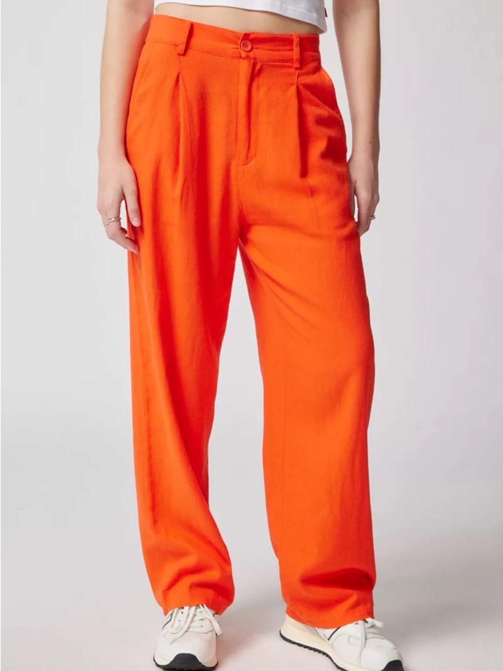 Urban Outfitters Helena Linen Trouser Pant